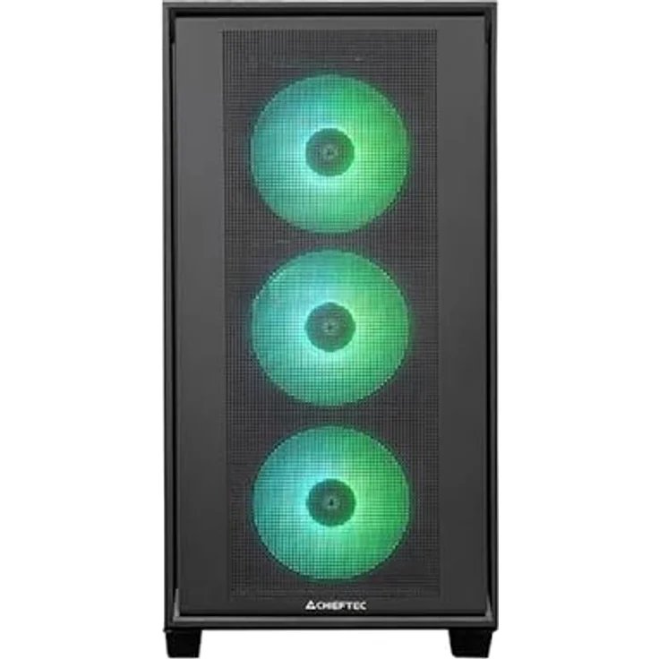 Chieftec Hunter 3 GS-03B-OP (schwarz, Tempered Glass) (E-ATX, Mini-ITX, mATX), PC Gehäuse, Schwarz – Bild 2