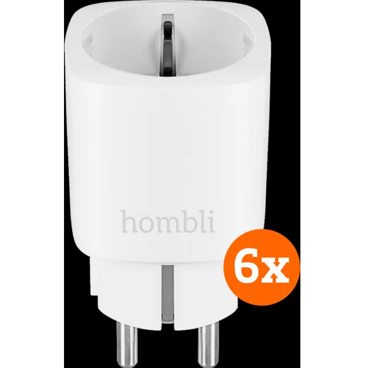 Hombli Smart Plug, EU Smart Socket 6-Pack, Weiße intelligente Stecker mit WLAN und Energieverbrauchsmessung