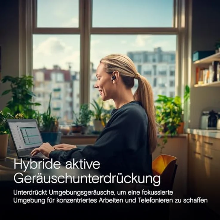 EPOS ADAPT E1, Bluetooth Earbuds in Schwarz mit Hybrid ANC, Multi-Connect, IPX5, Teams und iPhone Zertifizierung – Bild 6