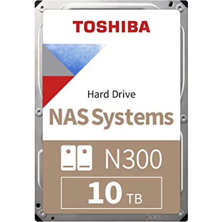 Toshiba Interne Festplatte 10 TB NAS N300 3,5 Zoll SATA-3 512 MB Cache 6 Gb/s 7200 U/min NAS 7/24 Server/Sicherheitslaufwerk, Hohe Speicherkapazität, Serveroptimiert – Bild 1