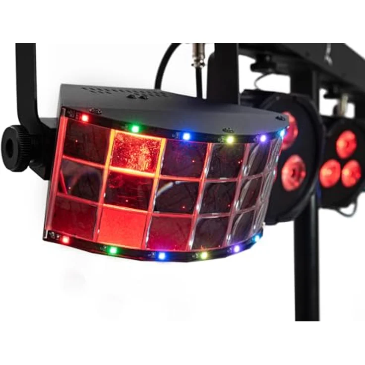 Eurolite LED KLS Laser Bar FX AIR, DMX-Lichteffektbar mit 2 Spots, 2 Derbys, Rot/Grün Laser und Funkfernbedienung, IP20 – Bild 3