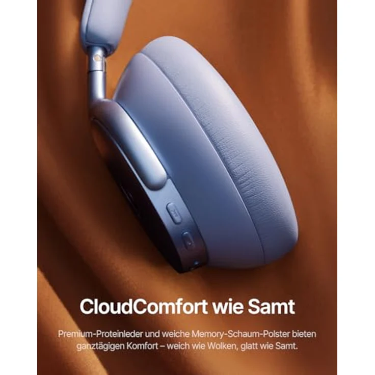 Baseus Inspire XH1, Over-Ear Kopfhörer mit Noise Cancelling, Sound by Bose, Cloud-Komfort, 100 Std. Spielzeit, Dämmerungsblau – Bild 5