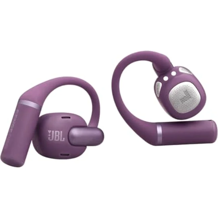 JBL Sense Pro, kabellose Open-Ear-Kopfhörer mit Hi-Res Audio, 38 Stunden Spielzeit, 4 Mikrofone, IP54 wasser- und staubgeschützt, Spatial Sound, Lila – Bild 5