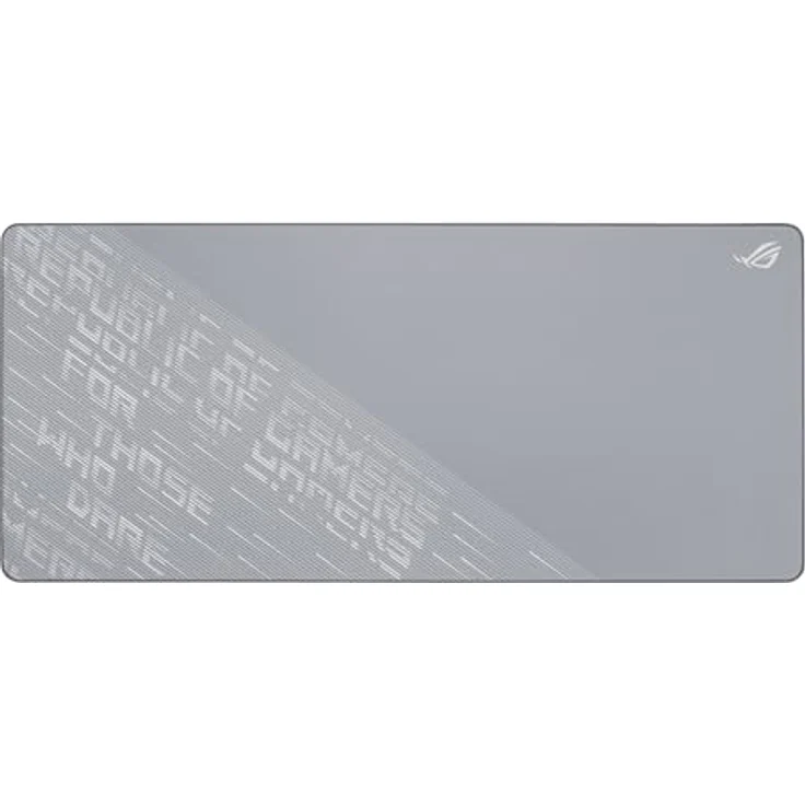 ASUS ROG Scabbard II XXL Gaming-Mauspad, 900x400 mm, wasser-, öl- und staubabweisende Oberfläche, flach genähte Kanten, rutschfeste Gummibasis, Grau – Bild 1