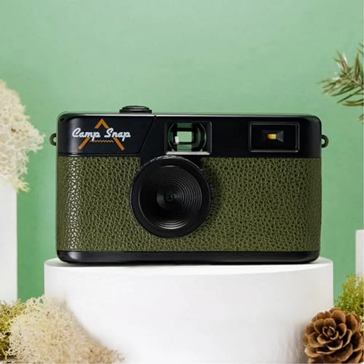 Camp Snap CS-V105 Retro Digitalkamera, 8MP, Vintage-Fotoeffekte, ohne Display, USB-C, SD-Slot, grün – Bild 8