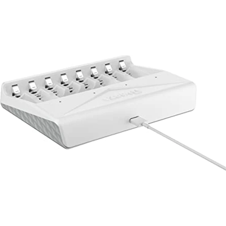 VARTA Akku Ladegerät, Batterieladegerät für wiederaufladbare AA/AAA, bis zu 8 Akku, Multi Charger, inkl. USB-Typ C Ladekabel, unbestückt – Bild 4