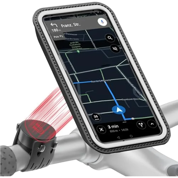 Shapeheart Magnetic Bike Mount 6.5", Smartphone Halterung für Lenker, schwarz