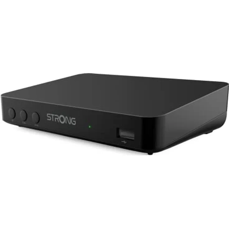 STRONG SRT8208 DVB-T2 DVB-T2 - Unterstützt HEVC265 - TV-Receiver / Tuner mit Recorder Funktion (HDMI, Scart, USB, Dolby Digital Plus) - Schwarz