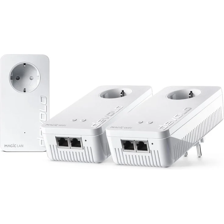 Devolo Magic 2 WiFi next Multiroom Kit, Powerline Adapter mit 1200 Mbit/s, Multi-User-MIMO und Mesh-Networking, Weiss