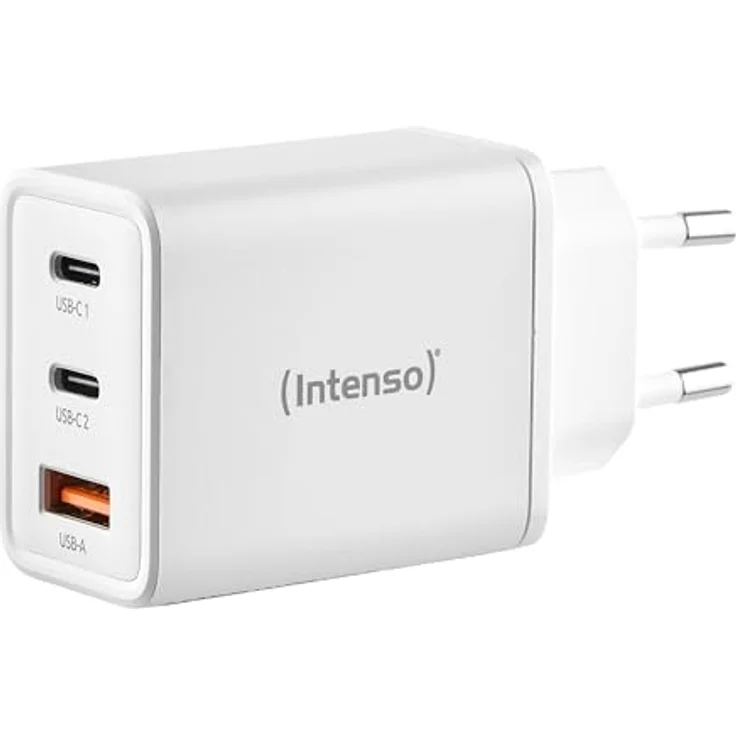 Intenso W65ACC GaN 65 Watt, weiß Schnellladegerät mit USB-A und USB-C Anschlüssen für Smartphones und Laptops – Bild 2