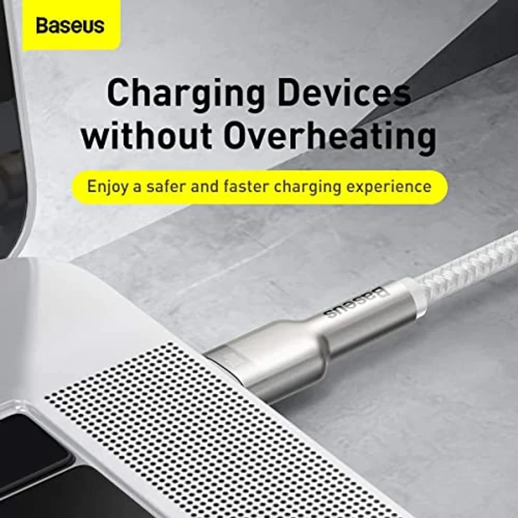 Baseus Cable Cafule Metal - Type C to Type C - PD 100W 2 m (CATJK-D02) white – Bild 10