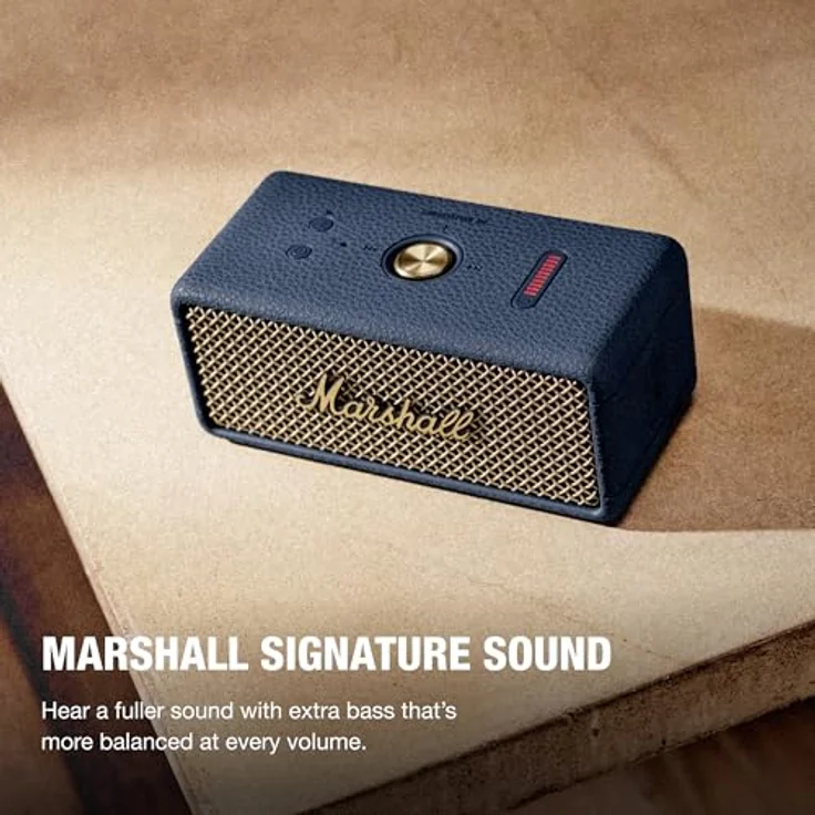 Marshall Emberton III Tragbarer Bluetooth-Lautsprecher mit über 32 Stunden Akkulaufzeit, staub- und wasserdicht, Mitternachtsblau – Bild 2