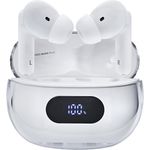 Intenso Buds Earphone Plus T312AE White, kabellose In-Ear-Kopfhörer mit Freisprechfunktion und 7,5 Stunden Akkulaufzeit