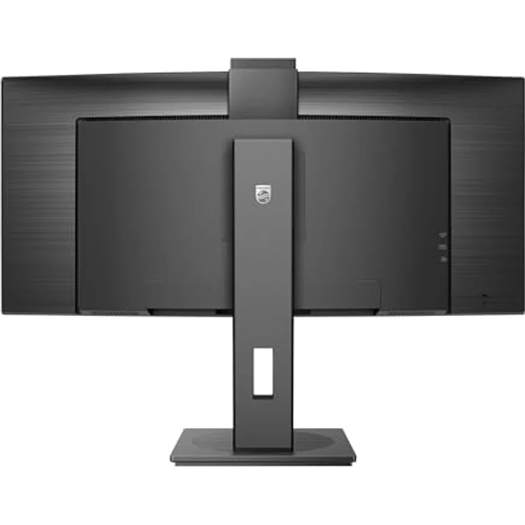 Philips 34B1U5600CH - 34 Zoll WQHD Curved Monitor, höhenverstellbar, 5 MP Webcam, Noise Cancellation (3440x1440, 100Hz, HDMI, DisplayPort, USB-C, RJ45, USB Hub) schwarz – Bild 2