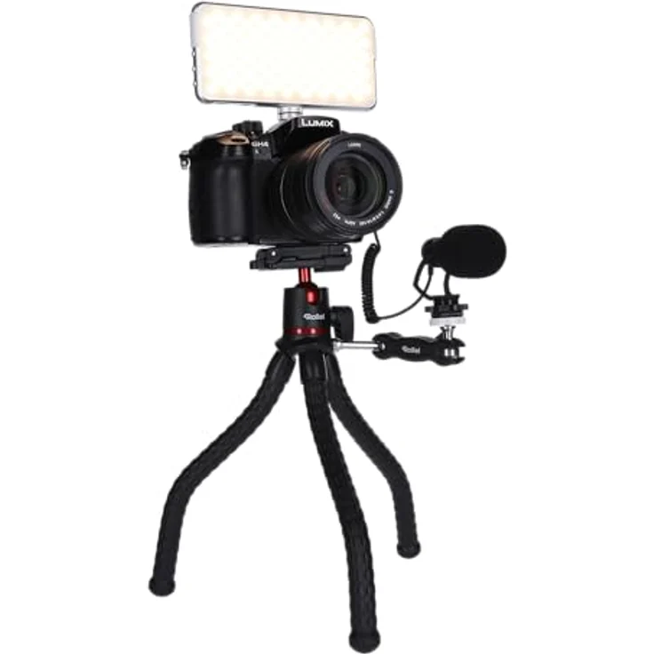 Rollei Monkey Pod 2, Flexibles Mini-Stativ mit Smartphone-Halterung, Kugelkopf unf 1-4'' Anschluss – Bild 3