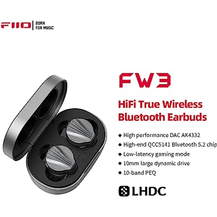 FIIO FW3 Kabellose In-Ear-Kopfhörer (Grau) – Bild 3