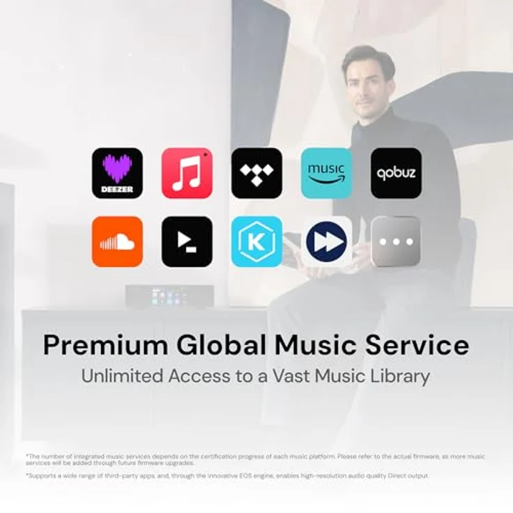 Eversolo T8 Music Streamer Transport mit Fernbedienung, Duale Femtosekunden-Taktgeber, vollständig elektrisch isolierter Ausgang, Unterstützung für Tidal und Qobuz, Aluminium-Gehäuse, Wi-Fi 6 – Bild 5