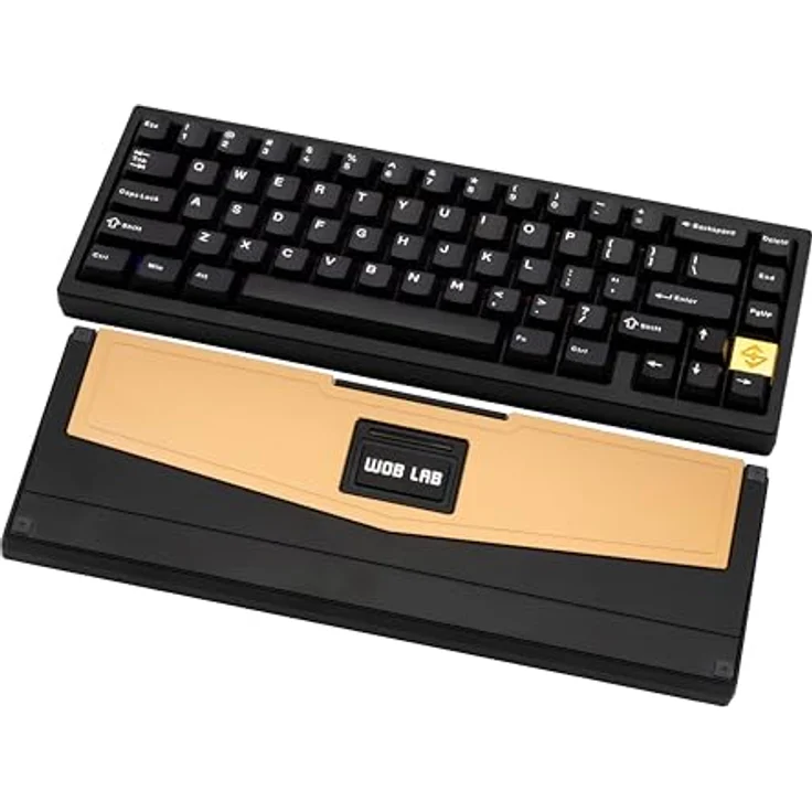 CutiePcs WOBKEY Zen 65 Mechanische Tastatur, CNC-Aluminiumgehäuse, Hot-Swappable, Tri-Mode (BT/2,4G/USB-C), RGB-Beleuchtung, QMK/VIA, Lite Schwarz – Bild 1