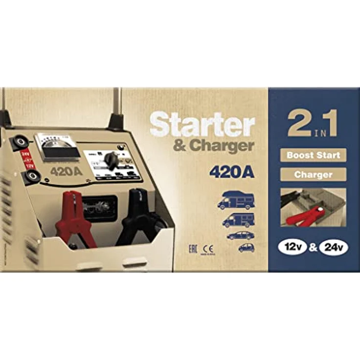GYS NEOSTART 420 025295, Schnellstartsystem für 12V und 24V Batterien, 70A, mit Überlastungs- und Verpolungsschutz – Bild 2