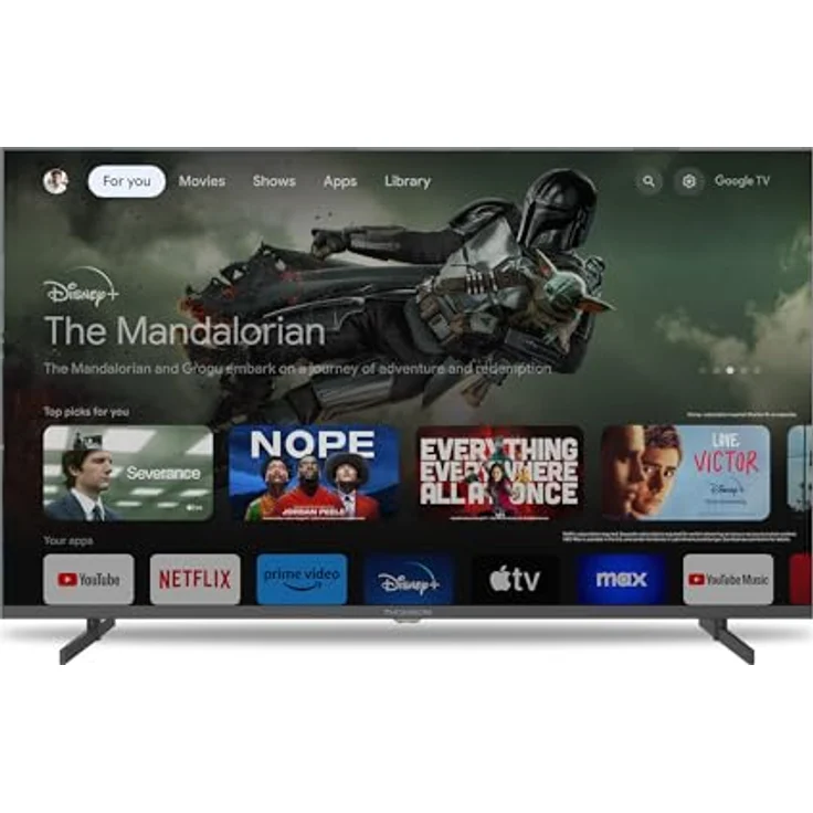 Thomson 43QG4S14, 43 Zoll QLED Google Smart TV mit 4K UHD, Dolby Audio, Wi-Fi, Bluetooth 5.1, Triple-Tuner, HDMI, CI+ – Bild 7