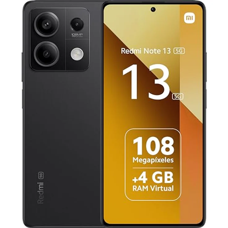 Xiaomi Redmi Note 13 5G, 8GB RAM, 128 GB Speicher, Schwarz – Bild 1