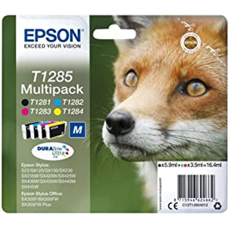 Epson Original Durabrite Ultra, Multipack T1285 Tintenpatrone. Sortierte Farben (Schwarz, Gelb, Magenta, Cyan) – Bild 2