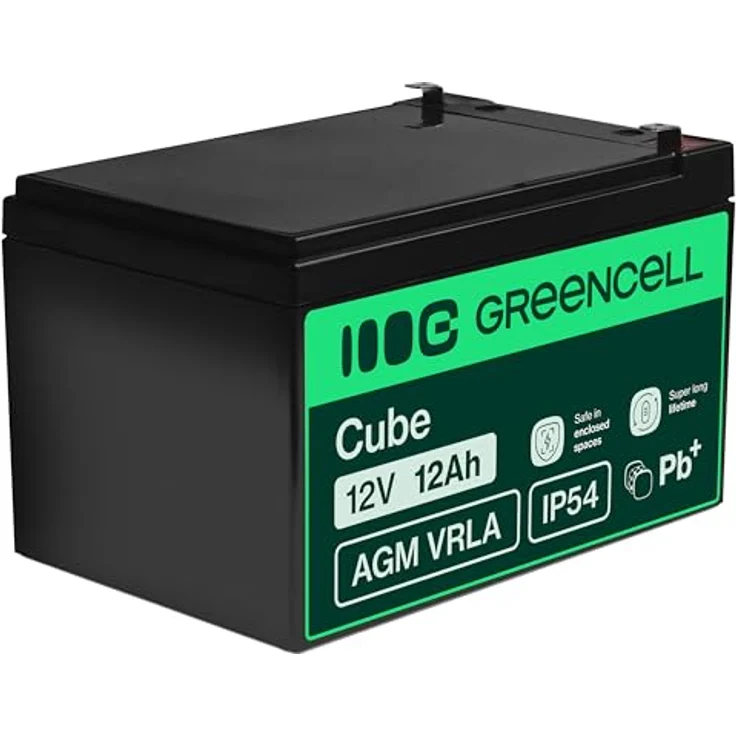 Green Cell AGM07 Bleiakku 12V 12Ah Blei-Vlies (AGM) (B x H x T) 151 x 95 x 98mm Flachstecker 6.35mm Zyklenfest, Wartungsfrei – Bild 2