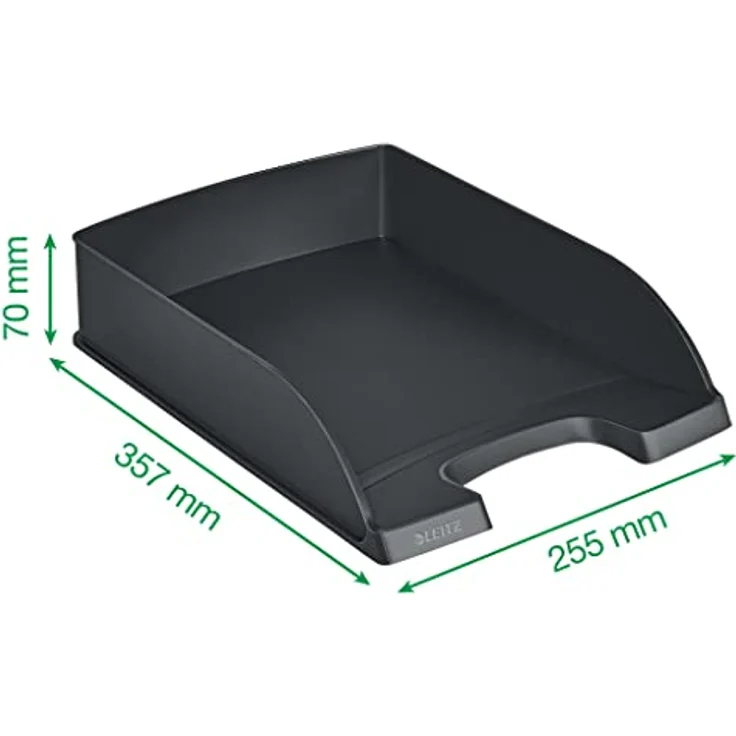 Leitz Briefablage 5227-00-03, Plus, A4, frost, stapelbar, Kunststoff – Bild 3