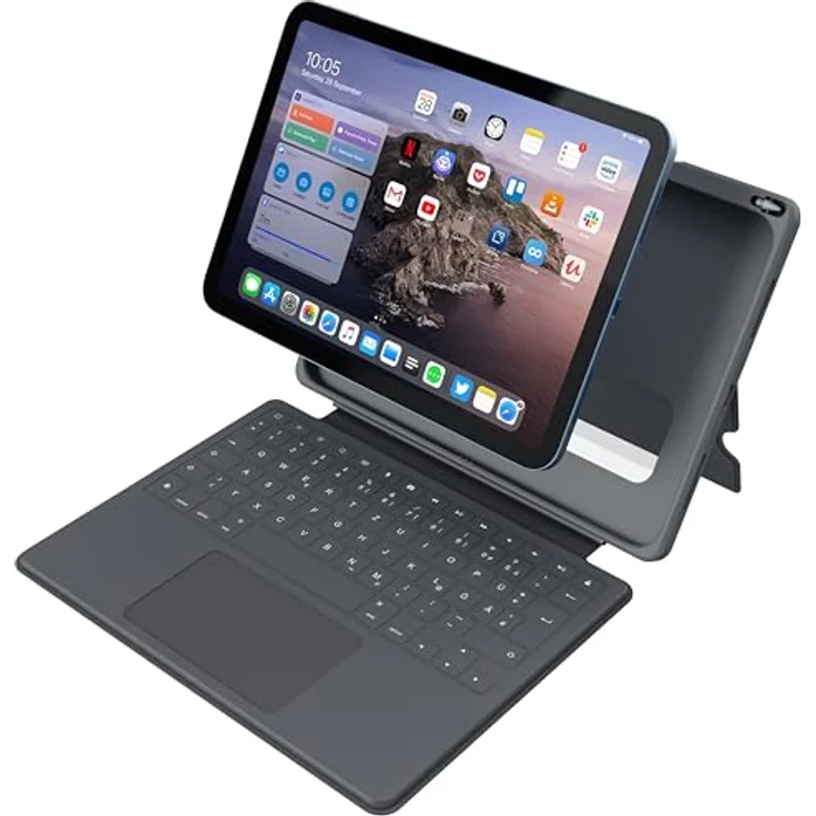 Deqster Smart Rugged Touch Plus Keyboard 10.9" - Robuste Tastatur mit intelligentem Touchscreen, Marke Deqster – Bild 2