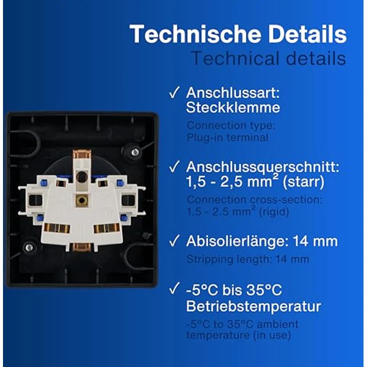 REV 0007031900 Aufputz-Steckdose IP44 Schwarz – Bild 6