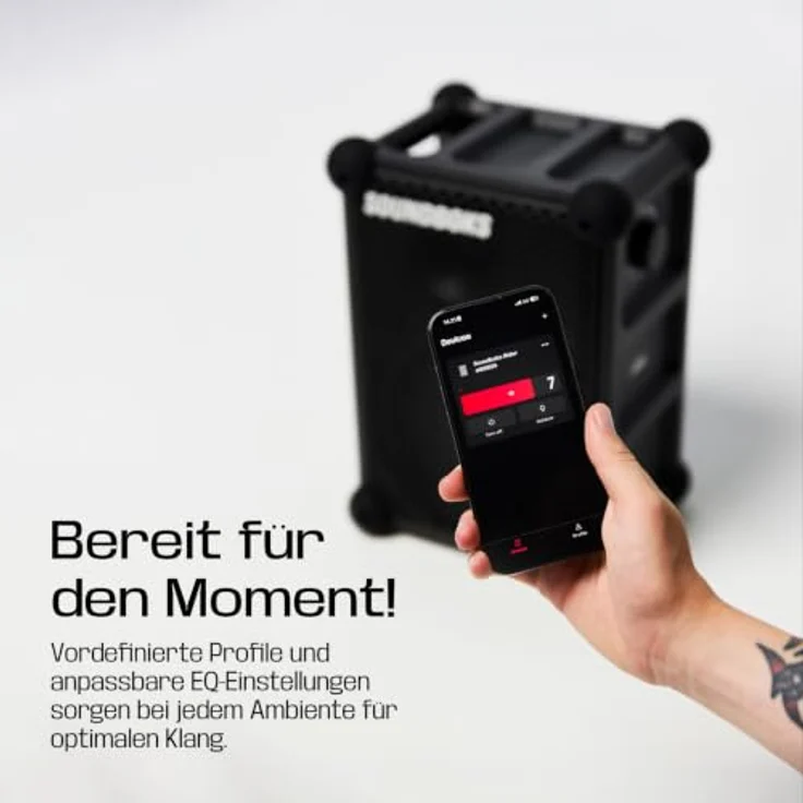 SOUNDBOKS Rider, Ultrakompakter Bluetooth-Partylautsprecher mit hoher Audiopower, Schwarz – Bild 6