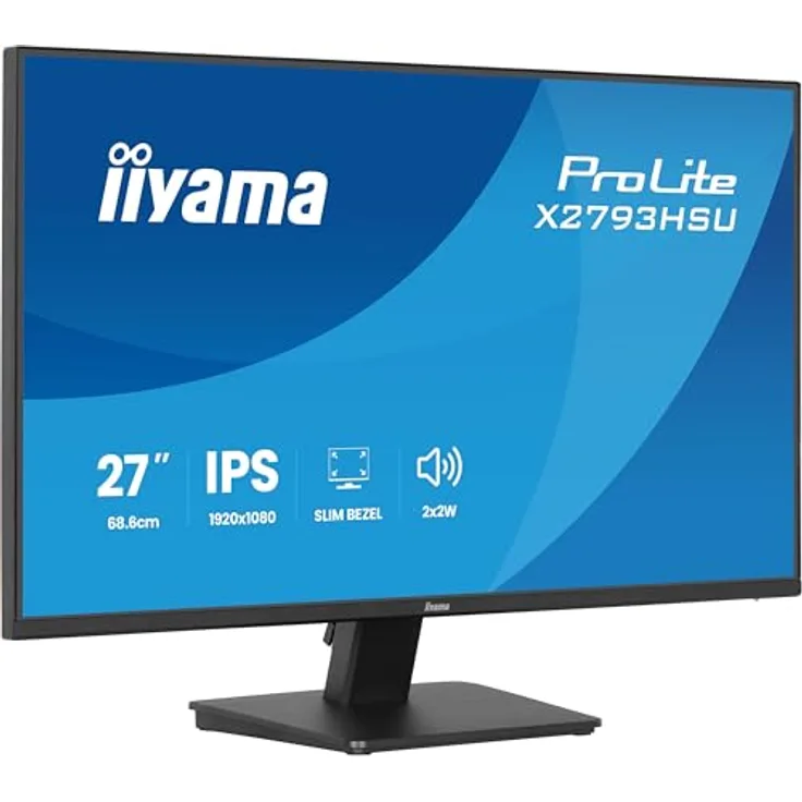 iiyama Prolite X2793HSU-B1 27" IPS LED-Monitor, Full-HD 120Hz, HDMI/DP/USB2.0, schwarz, Energieklasse C