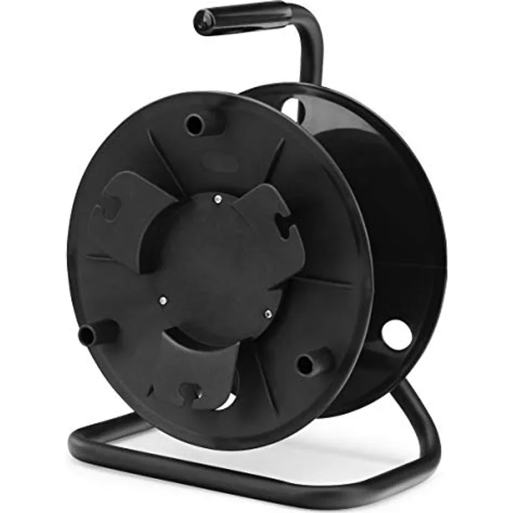 Pronomic KT-100 Kabeltrommel leer (Leertrommel für Kabel, Draht, Seil, Schlauch usw.) schwarz - 10er Pack