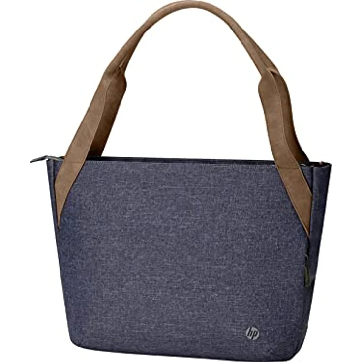HP Renew Tote, 14 Zoll Laptop-Tasche aus Ocean Bound Plastic, blau, mit 3 Innenfächern und wasserbeständigem Material – Bild 3