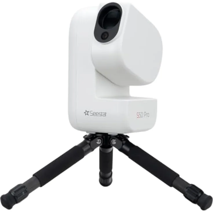 ZWO Seestar S50 Pro, Smart-Teleskop mit 4K Auflösung, 128 GB Speicher, App-Steuerung, Akkulaufzeit bis zu 9 h