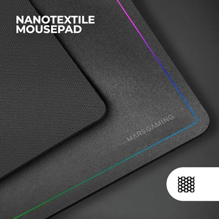 Mars Gaming MCP124, 3in1 Gaming Combo mit ergonomischer H-Mech LED RGB Tastatur, RGB Maus 3200DPI, Nanotextil-Mauspad 360x260mm, Multiplattform-kompatibel, Schwarz – Bild 4