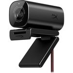 HyperX Vision S – Webcam, 4K-Videoaufzeichnung @ 30 fps, 90° Sichtfeld, reaktionsschneller Autofokus, Hyperflex-Kabel, Aluminiumgehäuse, Plug and Play, Sony Starvis 8MP Sensor, 5G2P Objektiv, USB-C –
