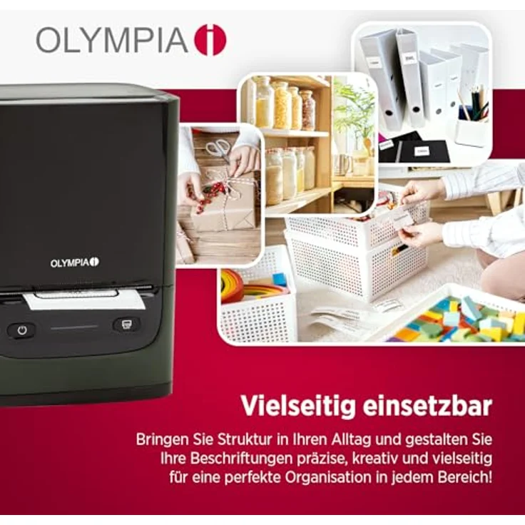 Olympia Etikettendrucker PM220, kompakter Etikettendrucker mit hoher Druckqualität, grün – Bild 7