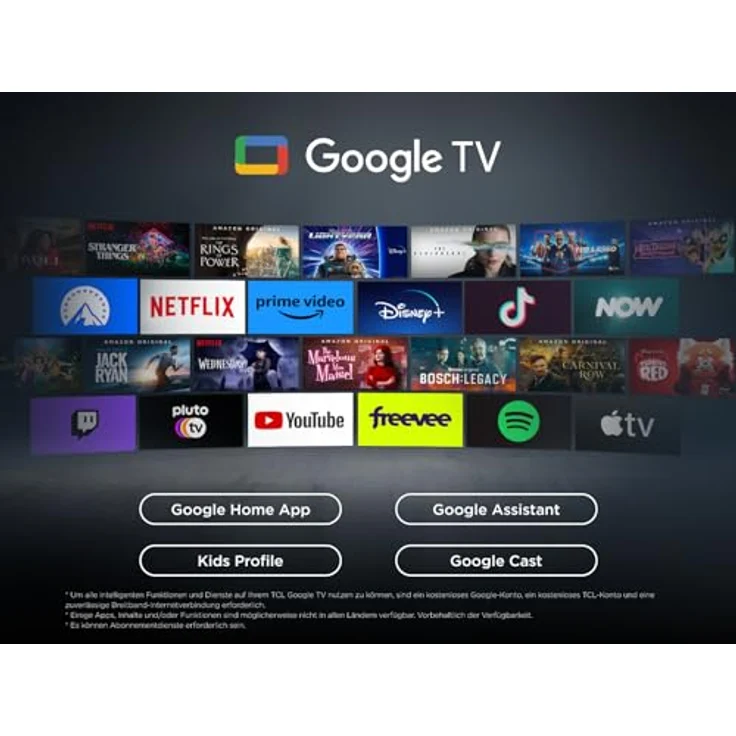 TCL 85T69C, 85 Zoll 4K Ultra HD QLED Smart-TV mit HDR10 und Google TV, Schwarz – Bild 10