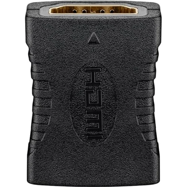 goobay 65743 HDMI Verbindung Adapter/Buchse auf Buchse 8k@60Hz / Kupplung mit HDMI 2.1 UHD 4k@120Hz für Laptop, Fernseher, Monitor, PC – Bild 1