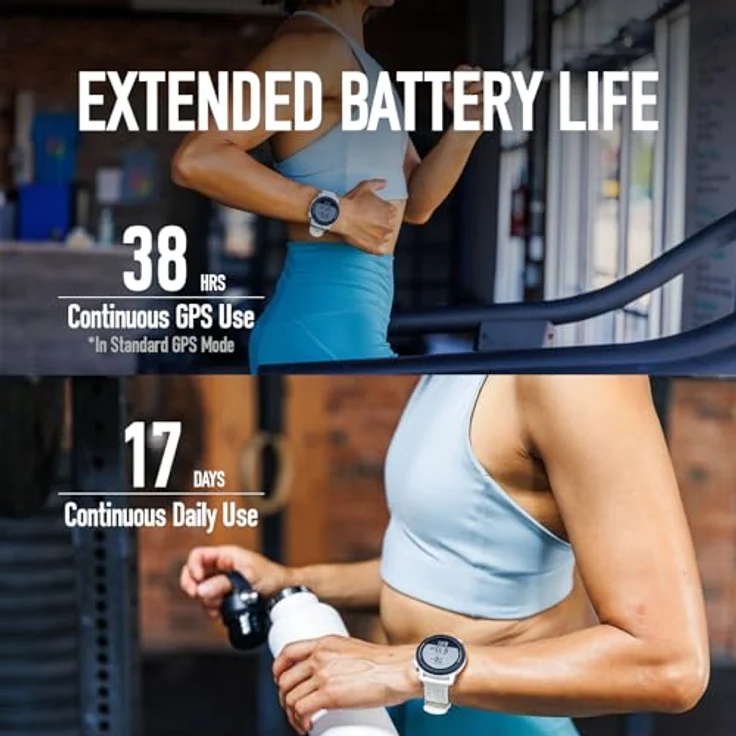 COROS PACE 3 Sportuhr GPS, leicht und komfortabel, 17 Tage Batterielaufzeit, Dual-Frequency GPS, Herzfrequenz, Navigation, Schlaftracking, Laufen, Radfahren und Skifahren (Weißes Silikon) – Bild 3