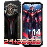 CUBOT Kingkong AX (2024) Outdoor Handy Android 14, 24GB+256GB/1TB Baustellenhandy, 100MP Kamera, 6.58'' FHD+120Hz, 1.32 "Zurück Display, 5100mAh(33W)/IP68/NFC/GPS