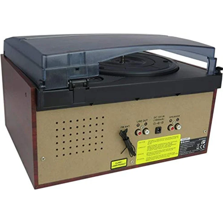 Roadstar HIF8892DBT, Kompaktanlage mit plattenspieler, DAB+, Bluetooth und USB-Anschluss, Cherry – Bild 5