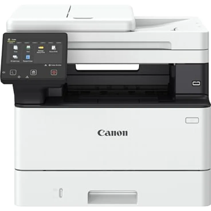 Canon i-SENSYS MF465dw Schwarzweiß-Laser-MFP mit 250 Blatt Papierkassette und 12,7cm LCD-Farb-Touchscreen