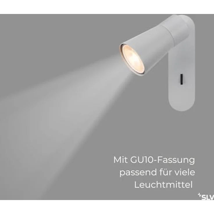 SLV PURI 2.0 CONE, Deckenleuchte, Wandleuchte, Grau - Flexibel dreh- und schwenkbar, industrieller Look, Aluminium und Kunststoffbauweise – Bild 4