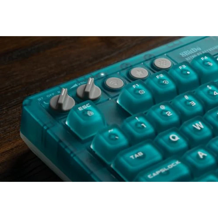 8BitDo Mechanical Keyboard - Clear Blue - Gaming Tastatur mit RGB-Hintergrundbeleuchtung, US International Layout und hot-swappable PCB – Bild 8