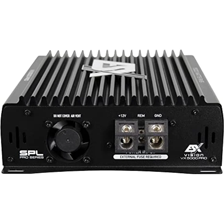 ESX VX5000 PRO Mono Ultra Class D Digital Verstärker, 5000 Watt RMS, hocheffizient, mit variabel einstellbarem Bass Boost und zwei Cinch-Eingängen – Bild 2