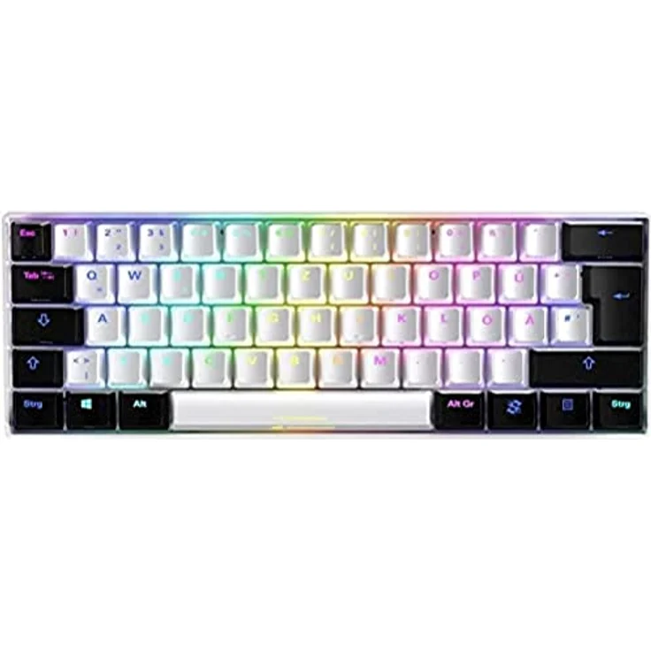 Sharkoon, usb, Skiller SGK50 S4 wh Kailh Brown, Gaming-Tastatur, weiß – Bild 1