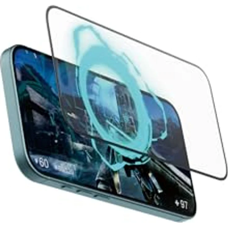 PanzerGlass Gaming Screen Protector iPhone 16, Ultra-Wide Fit, kratzfest, shock-resistent, anti-reflektierend, inkl. EasyAligner – Bild 1