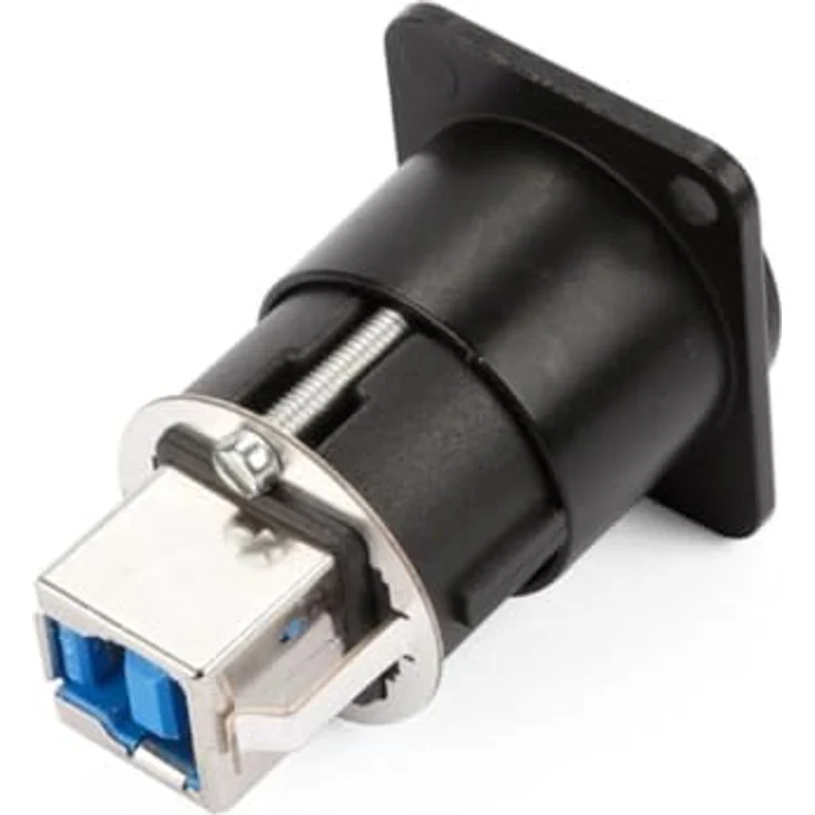 Neutrik Reversibler USB 3.0 Gender Changer Typ A/B, schwarzes D-Gehäuse zur Panelmontage für professionelle Audio- und Computerinstallationen – Bild 2